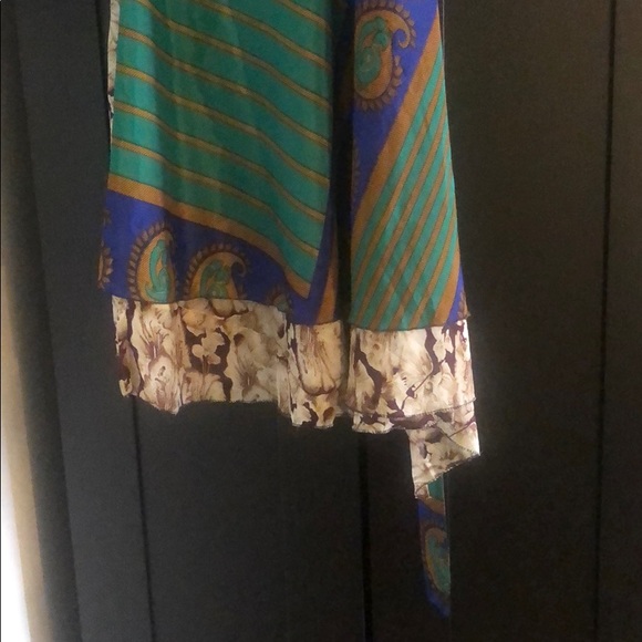 Wrap around tie sari boho convertible skirt NWOT - Picture 7 of 11